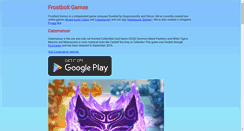 Desktop Screenshot of frostboltgames.com